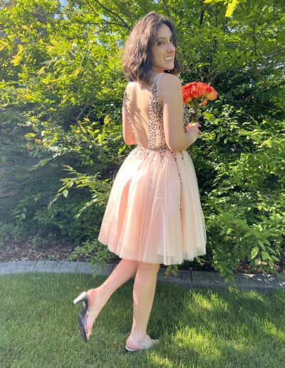 Clear Sandal Straps stay on at prom.